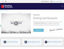 Tablet Screenshot of dowlinglakemacquarie.com.au